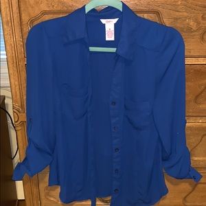 Royal Blue Button Down